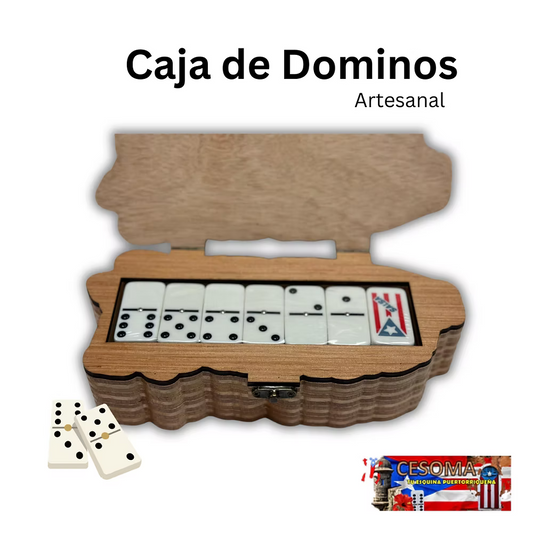 Caja de Dominós Artesanal