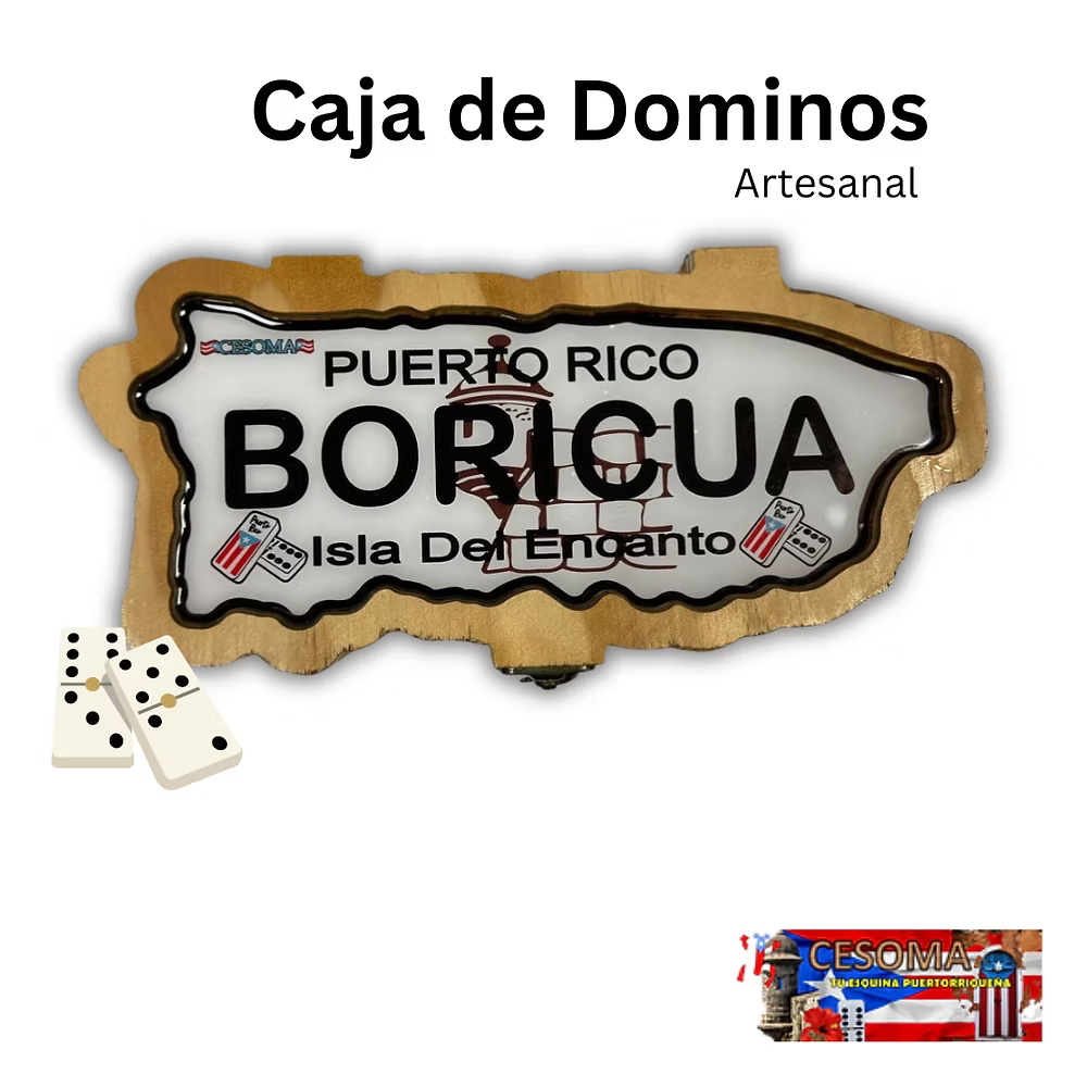 Caja de Dominós Artesanal