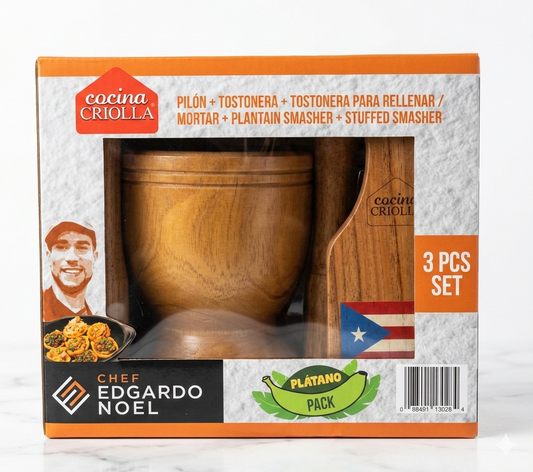 SET DE 3 cocina criolla pilón tostoneras